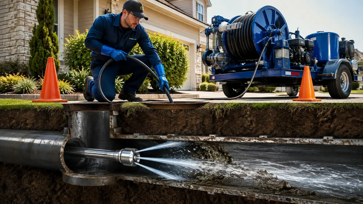 Main Sewer Line Hydro Jet Cleaning in Corte Madera