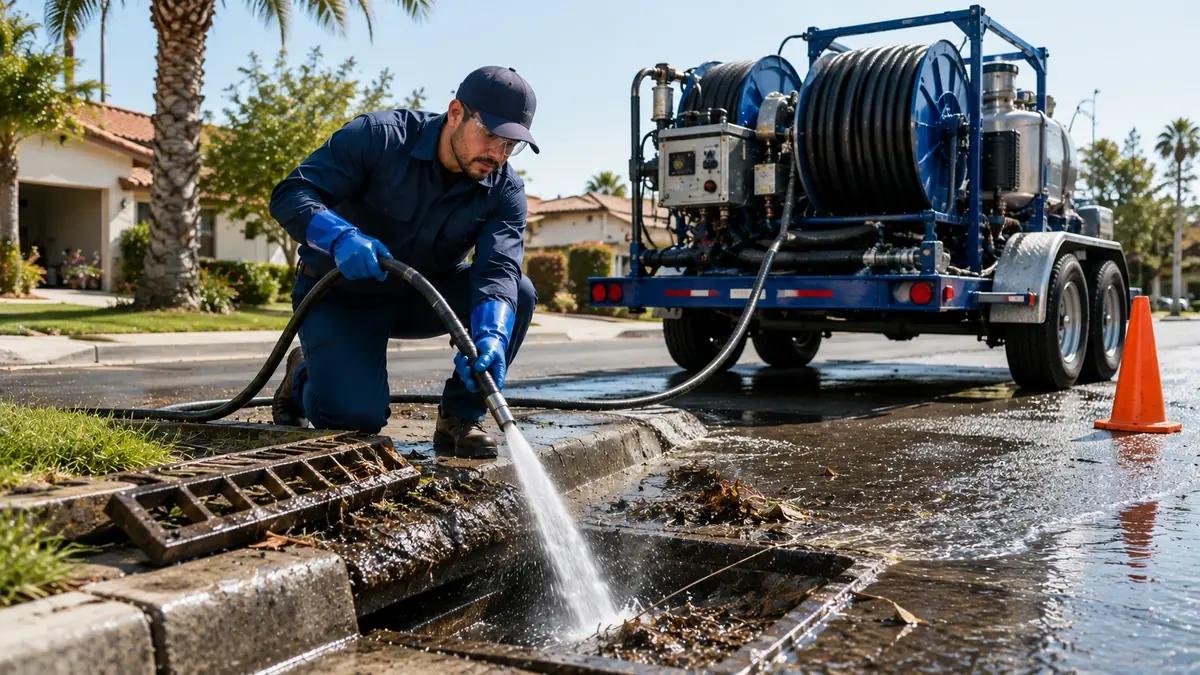 Storm Drain Hydro Jet Cleaning in Corte Madera
